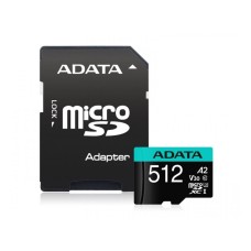 ADATA UHS-I U3 MicroSDXC 512GB V30S class 10 + adapter AUSDX512GUI3V30SA2-RA1