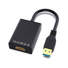 E-GREEN Adapter USB 3.0 (M) - HDMI (F) crni