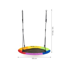 ECO TOYS Dečija baštenska ljuljaška - Višebojna