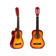 ECO TOYS Drvena gitara za decu braon