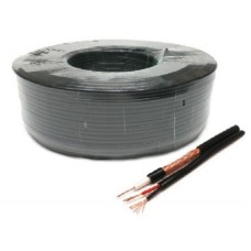 GEMBIRD KABL-COAX-RG59+2X0.75 CCA/PE/100M outdoor koaksialni kabl sa napojnim kablom 2x0,75mm black 100m