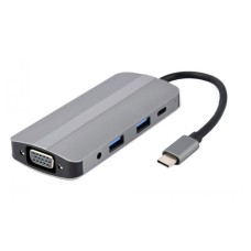 GEMBIRD Tip-C 8-u1 multiport USB hub (A-CM-COMBO8-02)