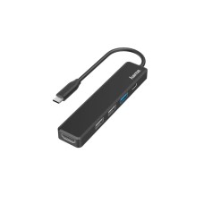 HAMA USB-C HUB, 5 portova, 3 x USB-A, USB-C, HDMI