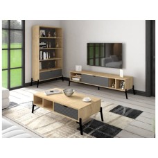 HOME LINE Set za dnevnu sobu Ponuse Sapphire Oak Anthracite