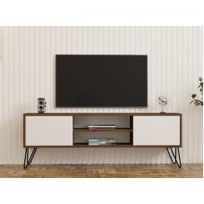 HOME LINE TV polica Eva Walnut White