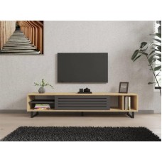 HOME LINE TV polica Safir Sapphire Oak Anthracite