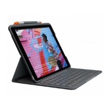 LOGITECH Slim Folio keyboard case for iPad (7th, 8th, & 9th gen) - Graphite - UK (920-009480)