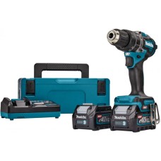 MAKITA Akumulatorska vibraciona bušilica - odvrtač HP002GD201; 40V XGT; 2x2,5 Ah