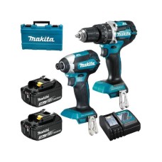 MAKITA Set LXT-DHP484, DTD153, BL1830x2, DC18RC, pl.case (DLX2180X)