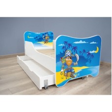 TOP BEDS Happy Kitty Dečiji krevet 140x70 + fioka Old Pirate