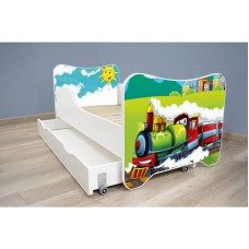 TOP BEDS Happy Kitty Dečiji krevet 160x80 + fioka Choo Choo