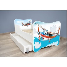 TOP BEDS Happy Kitty Dečiji krevet 160x80 + fioka Plane